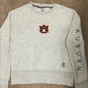 Pressbox Auburn University Gray Crewneck Cropped Sweatshirt